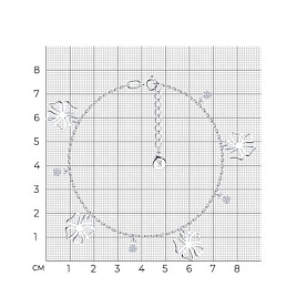 Браслет SOKOLOV - Серебро 925, Фианит (арт. 94050068)