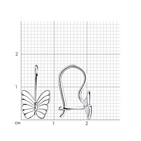 Серьги SOKOLOV - Серебро 925, Эмаль (арт. 94021638)
