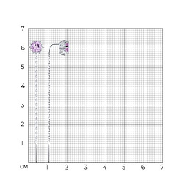 Серьги SOKOLOV - Серебро 925, Аметист, Фианит (арт. 92022160)