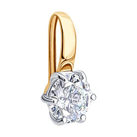 Подвеска Diamant - Золото 585, Фианит (арт. 51-130-01283-1)