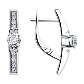 Серьги Diamant - Серебро 925, Фианит (арт. 94-120-01604-1)