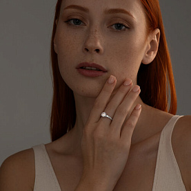 Кольцо SOKOLOV - Серебро 925, Фианит (арт. 94013666)