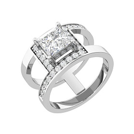 Кольцо POKROVSKY - Серебро 925, Фианит (арт. 1101522-00775)