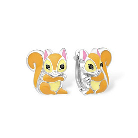 Серьги EFREMOV - Серебро 925, Фианит, Эмаль (арт. 12104111977-501)