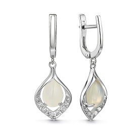 Серьги Дар - Серебро 925, Опал, Фианит (арт. С-5242рк117000)