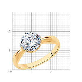 Кольцо SOKOLOV - Серебро 925, Фианит (арт. 93011077)