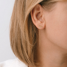 Серьги ЮФ Династия - Золото 375 (арт. 015202-5000)