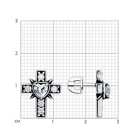Серьги Diamant - Серебро 925, Фианит (арт. 95-122-02429-1)