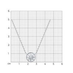 Колье SOKOLOV - Серебро 925, Фианит, Эмаль (арт. 94071249)