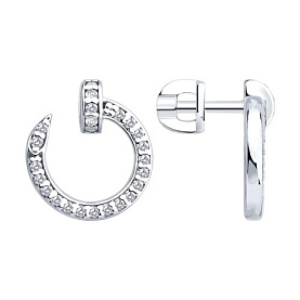 Серьги SOKOLOV - Серебро 925, Фианит (арт. 94027213)