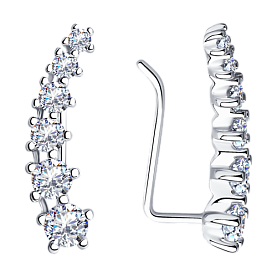 Серьги Diamant - Серебро 925, Фианит (арт. 94-120-01507-1)