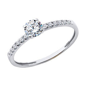 Кольцо Diamant - Золото 585, Фианит (арт. 52-110-02334-1)