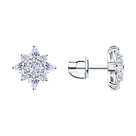 Серьги SOKOLOV - Серебро 925, Фианит (арт. 94021969)