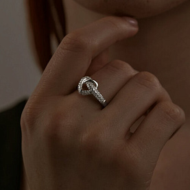Кольцо SOKOLOV - Серебро 925, Фианит (арт. 94013840)