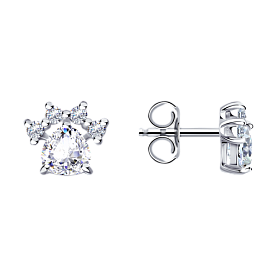 Серьги Diamant - Серебро 925, Фианит (арт. 94-122-00998-1)