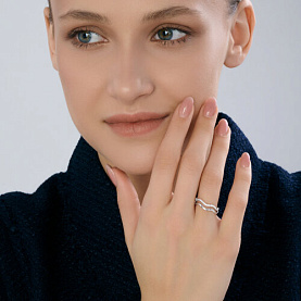 Кольцо SOKOLOV - Серебро 925, Фианит (арт. 94014674)