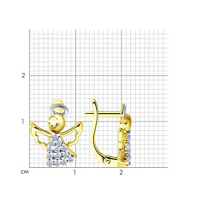 Серьги SOKOLOV - Серебро 925, Фианит (арт. 93022448)