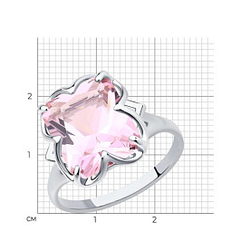 Кольцо SOKOLOV - Серебро 925, Фианит (арт. 92011235)