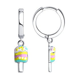 Серьги SOKOLOV - Серебро 925, Эмаль (арт. 94026096)