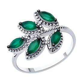 Кольцо SOKOLOV - Серебро 925, Агат (арт. 92014310)