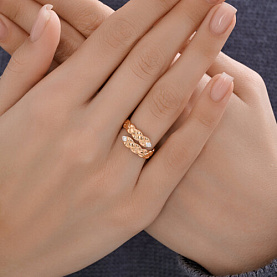 Кольцо Diamant - Золото 585, Фианит (арт. 51-110-00363-1)