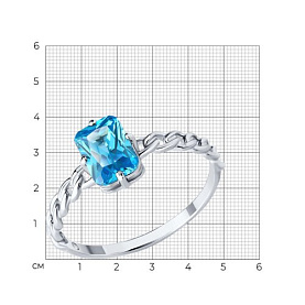 Кольцо SOKOLOV - Серебро 925, Фианит (арт. 94014255)