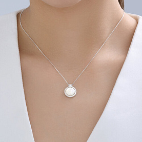 Колье Diamant - Серебро 925, Перламутр, Фианит (арт. 94-370-02314-1)