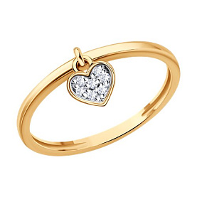 Кольцо Diamant - Золото 585, Фианит (арт. 51-110-00901-1)