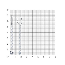 Серьги Diamant - Серебро 925, Фианит (арт. 94-121-00255-1)