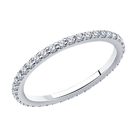 Кольцо SOKOLOV - Серебро 925, Фианит (арт. 94010609)