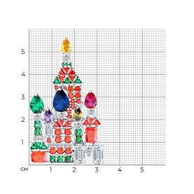Брошь SOKOLOV - Серебро 925, Фианит (арт. 94040349)