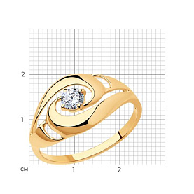 Кольцо SOKOLOV - Серебро 925, Фианит (арт. 93010598)