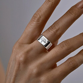 Кольцо SOKOLOV - Серебро 925, Бриллиант (арт. 87010061)