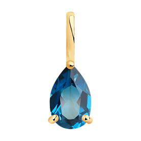 Подвеска SOKOLOV - Золото 585, Топаз лондон (арт. 732177)