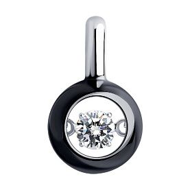 Подвеска Diamant - Серебро 925, Фианит, Эмаль (арт. 94-130-01735-1)
