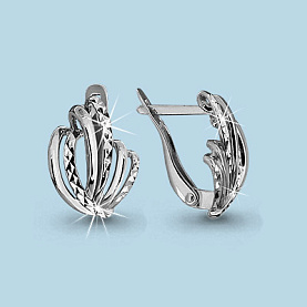 Серьги Аквамарин - Серебро 925 (арт. 31571.5)