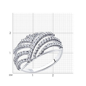 Кольцо Diamant - Серебро 925, Фианит (арт. 94-110-00785-2)