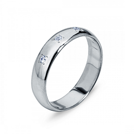 Кольцо Platinum Lab. - Платина 950, Бриллиант (арт. ПК-104-03)