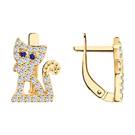 Серьги SOKOLOV - Серебро 925, Фианит (арт. 93020481)