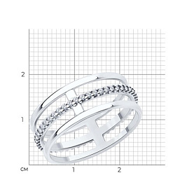 Кольцо SOKOLOV - Серебро 925, Фианит (арт. 94013878)