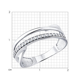 Кольцо Diamant - Серебро 925, Фианит (арт. 94-110-00386-1)