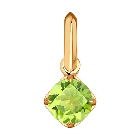 Подвеска Diamant - Золото 585, Хризолит (арт. 51-330-01767-3)