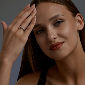 Кольцо SOKOLOV - Серебро 925, Фианит (арт. 94014836)