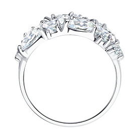 Кольцо SOKOLOV - Серебро 925, Фианит (арт. 94012236)