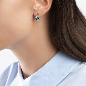 Серьги SOKOLOV - Золото 375, Топаз, Фианит (арт. 37724064)