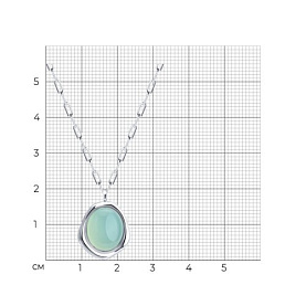 Колье SOKOLOV - Серебро 925, Халцедон (арт. 83070085)