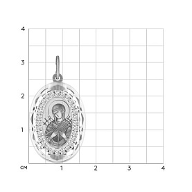 Подвеска SOKOLOV - Серебро 925, Фианит (арт. 94100242)