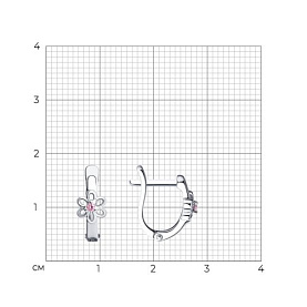 Серьги Diamant - Серебро 925, Фианит (арт. 94-120-01132-1)
