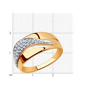 Кольцо SOKOLOV - Серебро 925, Фианит (арт. 93010706)