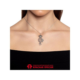 Подвеска Красная пресня - Серебро 925 (арт. 53016388)